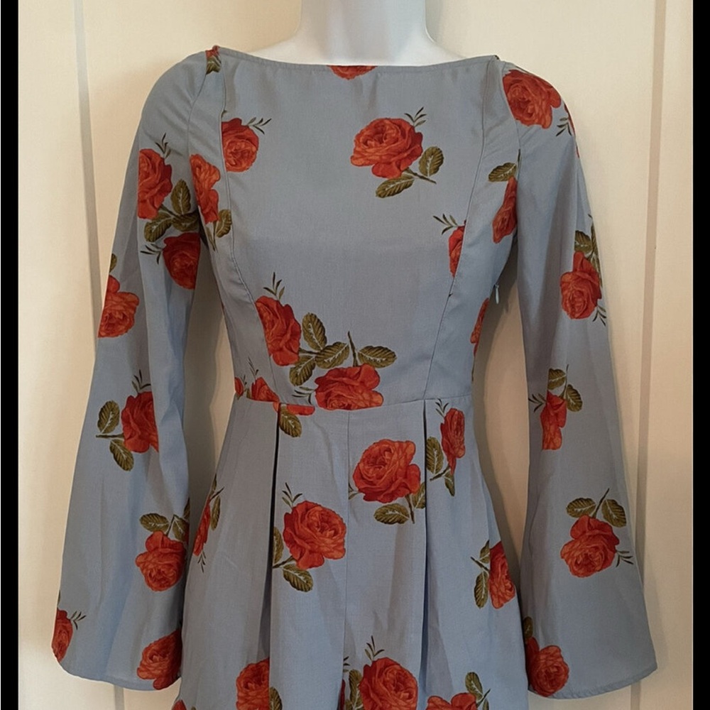 Floral Long Sleeve Romper